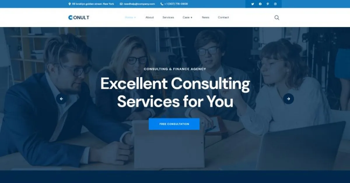 Conult – Consulting Business Elementor Template Kit