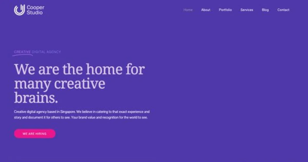 Cooper Studio Elementor Template Kit