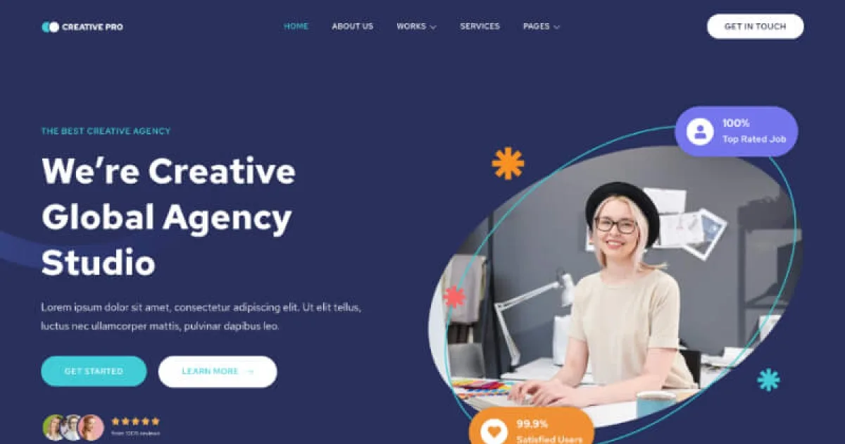 Creativepro – Creative Agency Studio Elementor Template Kit