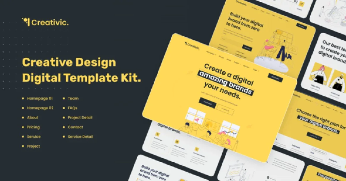 Creativic – Creative Agency Elementor Template Kit
