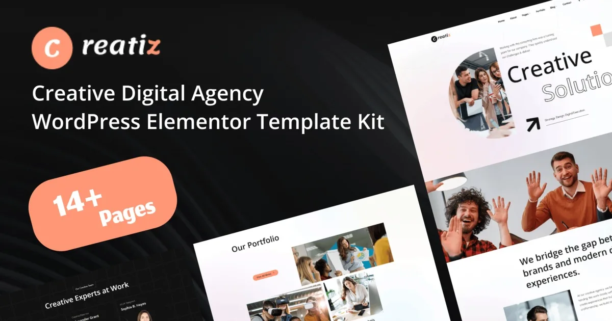 Creatiz – Creative Digital Agency Elementor Template Kit
