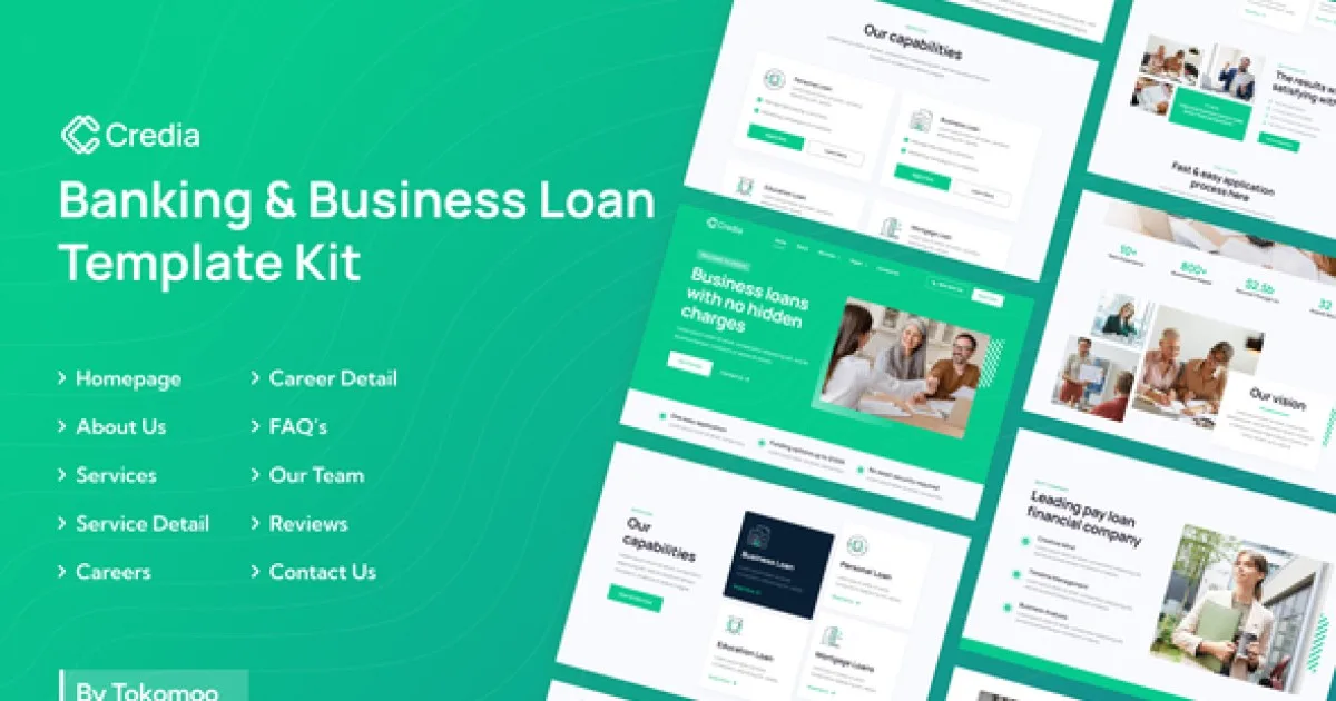 Credia – Banking & Business Loan Elementor Pro Template Kit