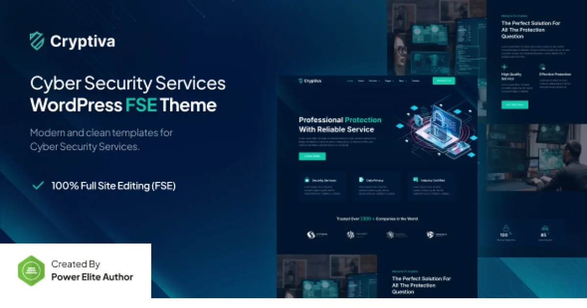Cryptiva – Cyber Security Services Gutenverse FSE WordPress Block Theme