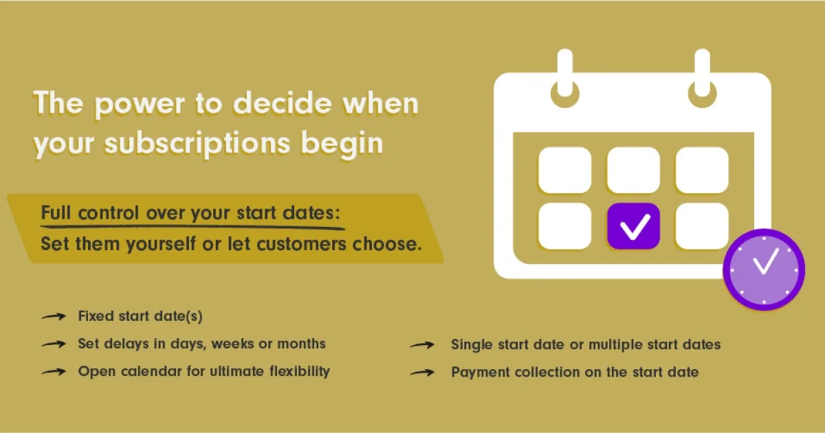 Custom Start Date for WooCommerce Subscriptions