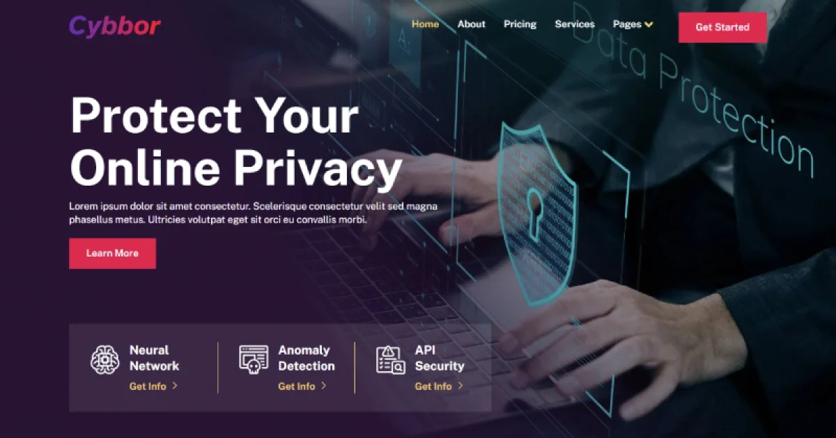 Cybbor – Cyber Security Services Elementor Template Kit
