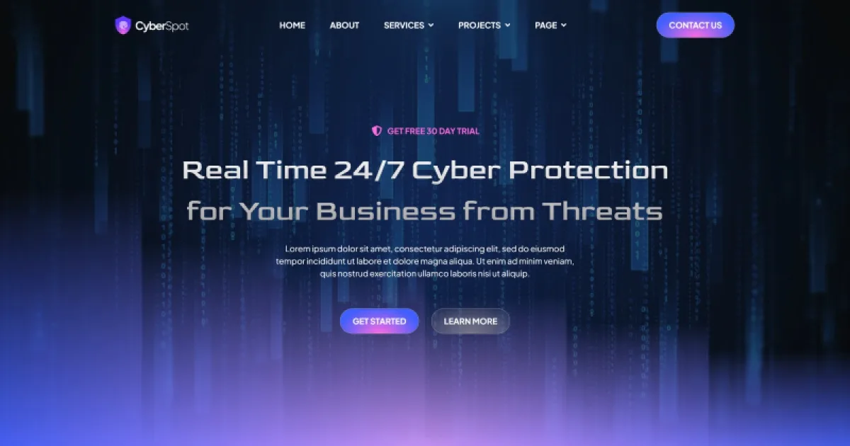 CyberSpot – Cyber Security Services Elementor Template Kit