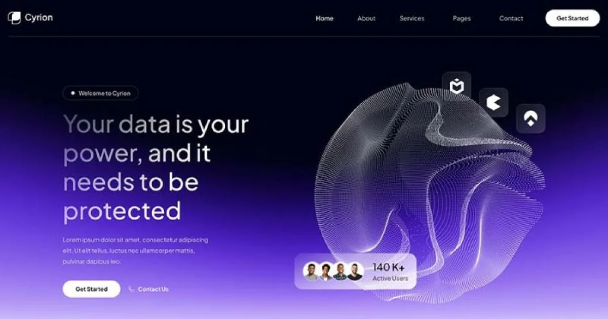 Cyrion – Cyber Security Services Elementor Template Kit