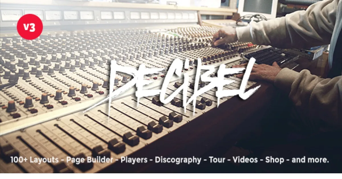 Decibel – Professional Music WordPress Theme 