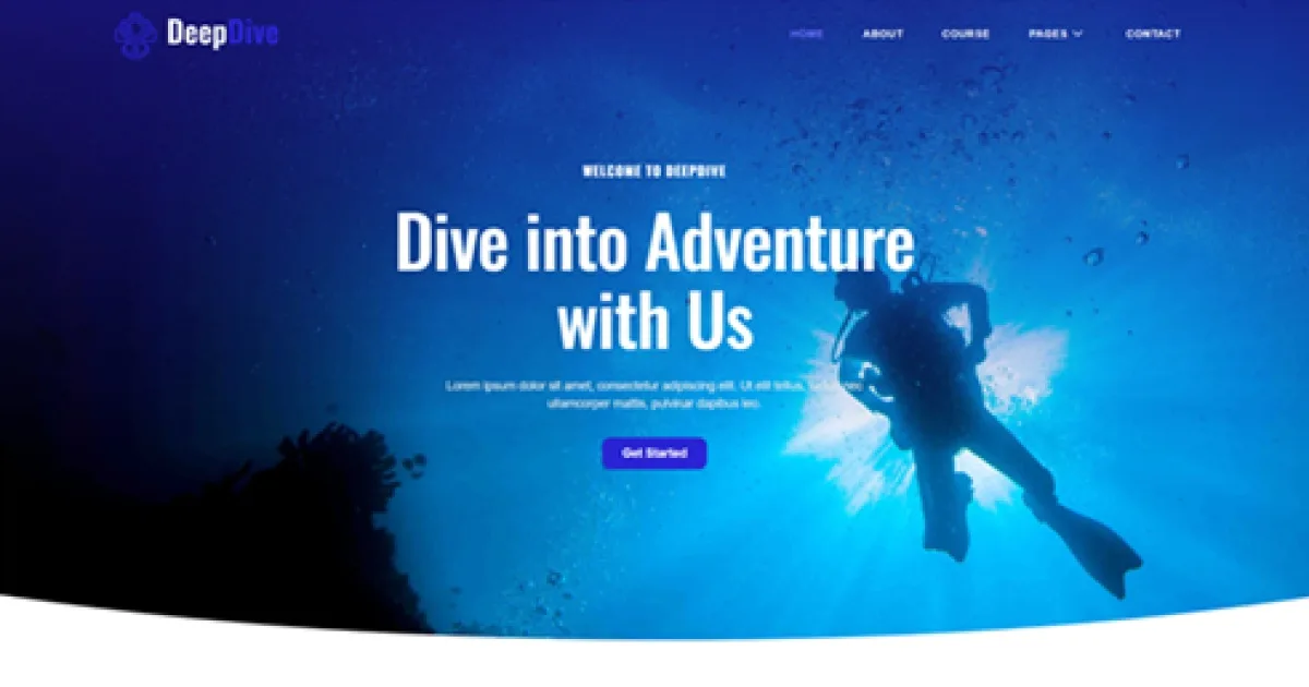 Deepdive – Scuba Diving & Water Sports Elementor Template Kit