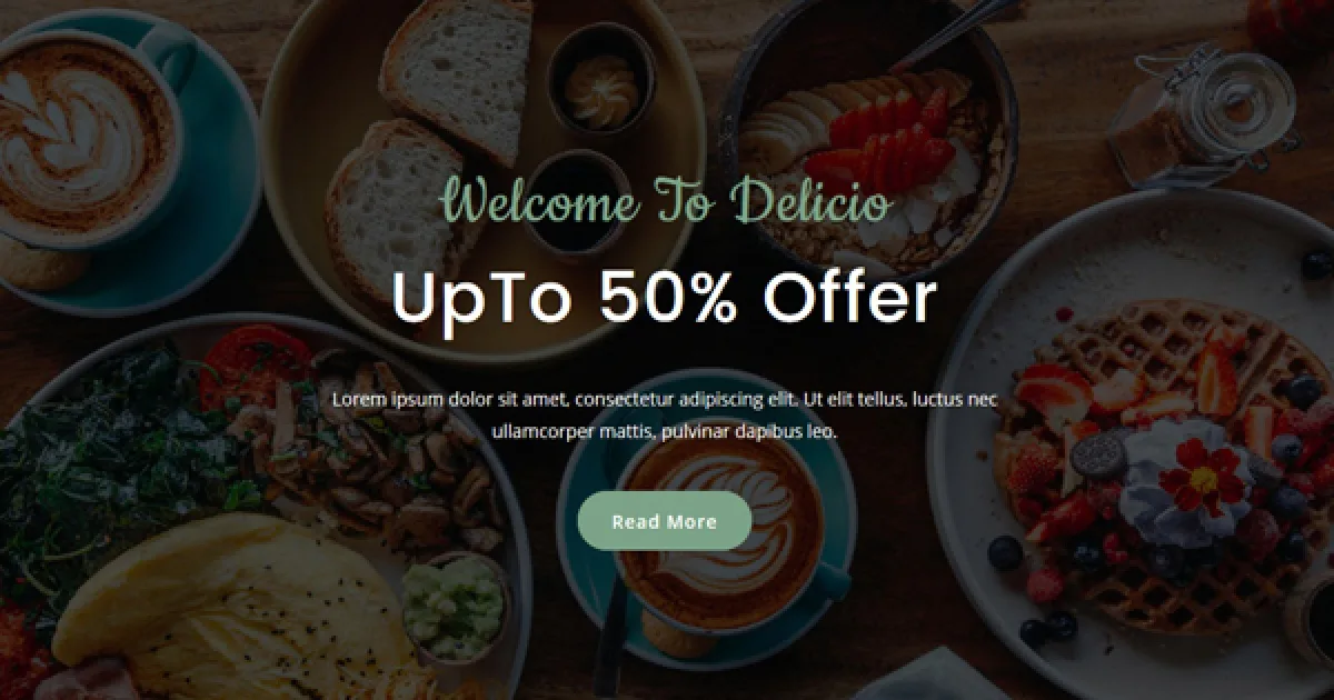 Delicio – Restaurant Elementor Template Kit