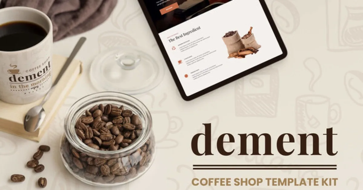 Dement – Coffee Shop Elementor Template Kit