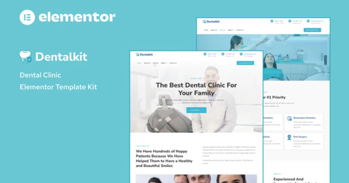 Dentistkit – Dental Clinic Elementor Template Kit