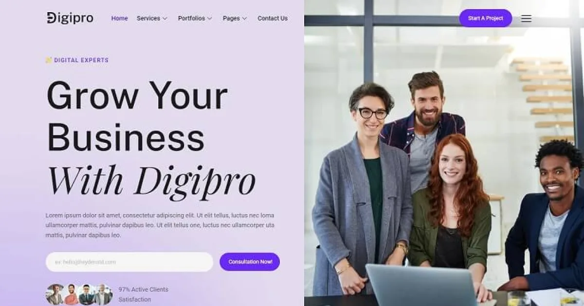 Digipro – Digital Marketing Agency Elementor Template Kit