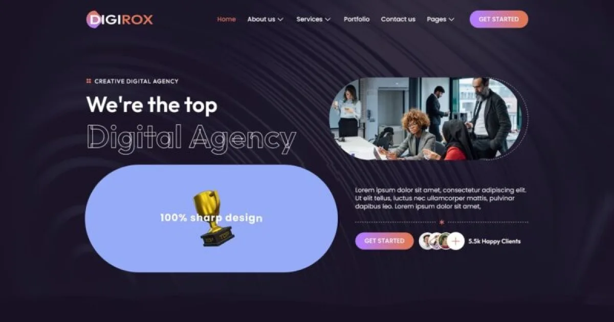 Digirox – Digital Agency Elementor Template Kit