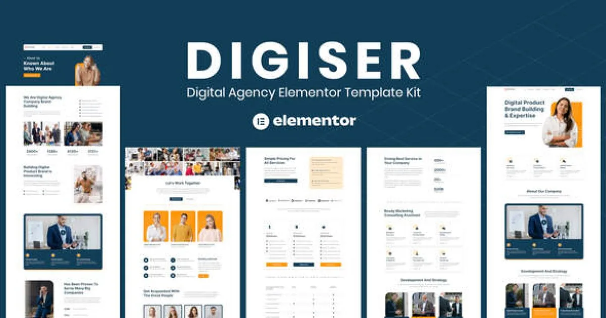 Digiser – Digital Agency Elementor Template Kit