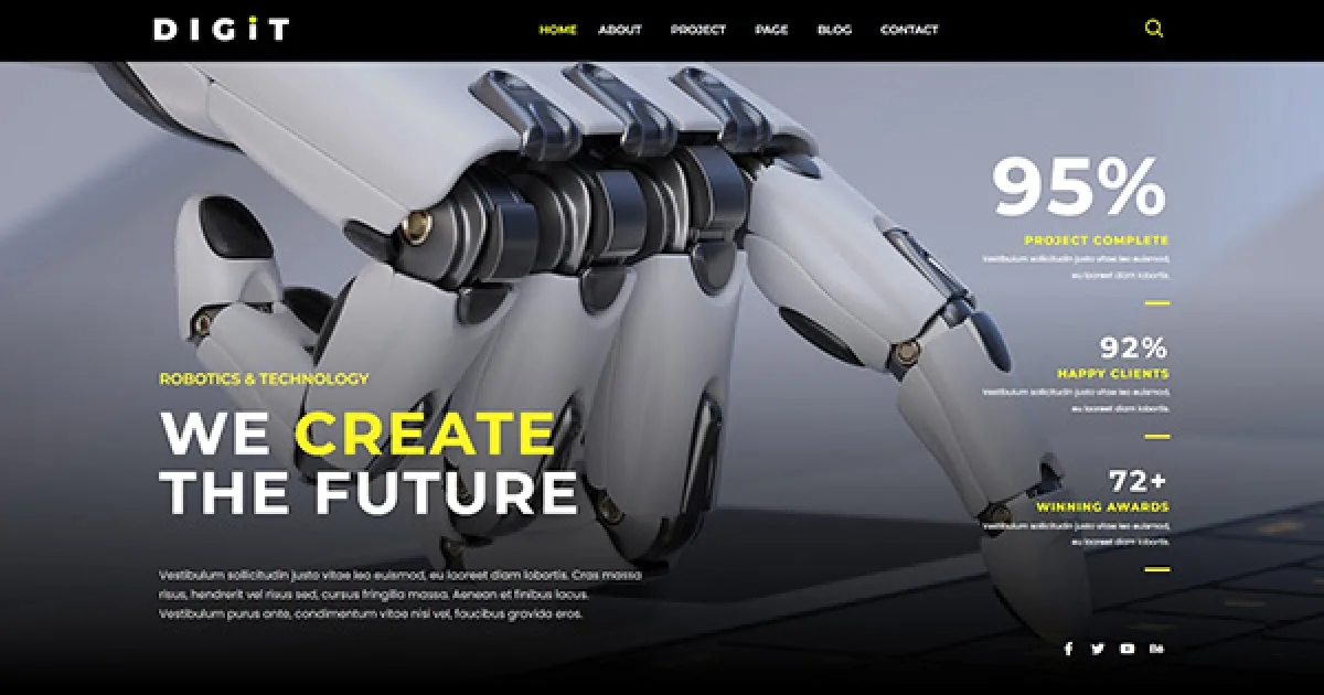Digit – Robotics & Technology Elementor Template Kit