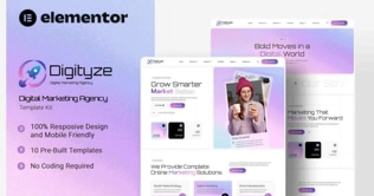 Digity – Digital Agency Template Kit Elementor Template Kit
