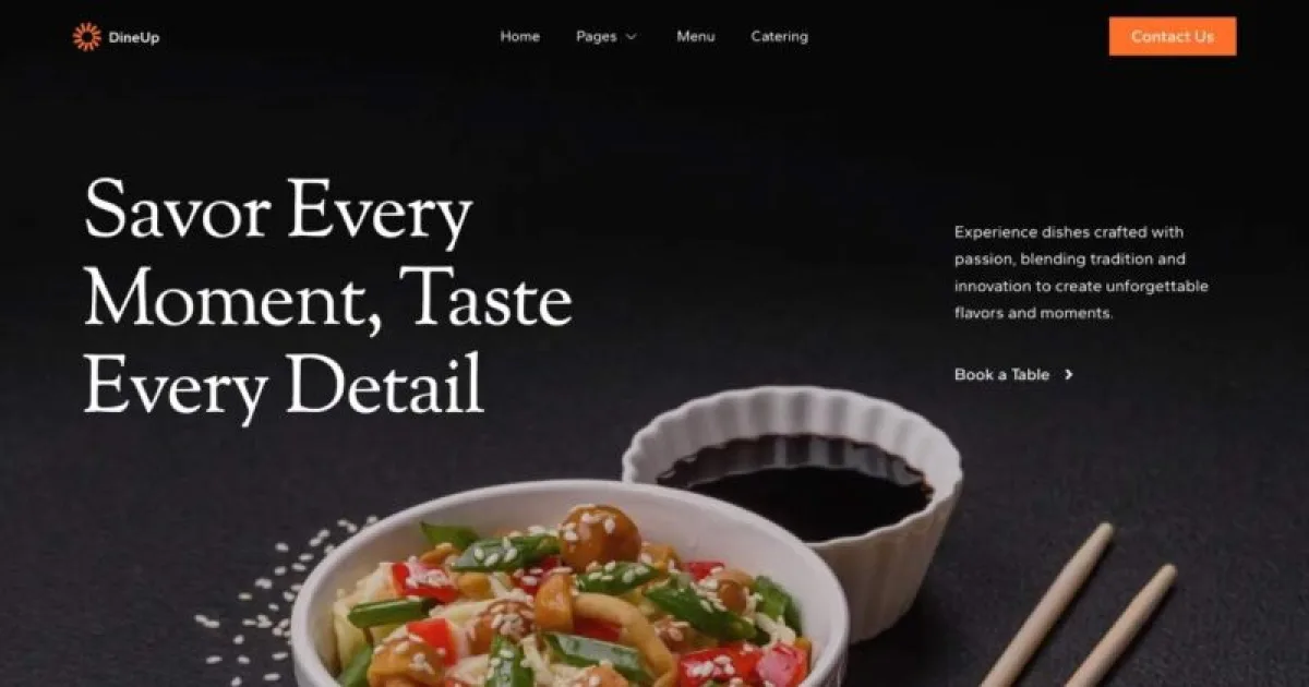 DineUp – Restaurant & Catering Service Elementor Template Kit