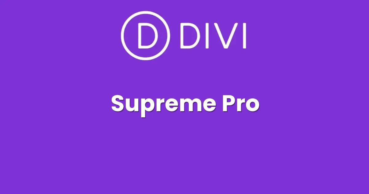 Divi Supreme Pro