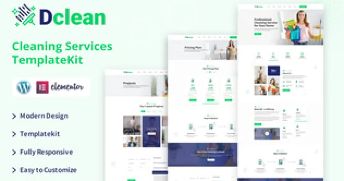 Doclean – Carpet Cleaning Services Elementor Template Kit
