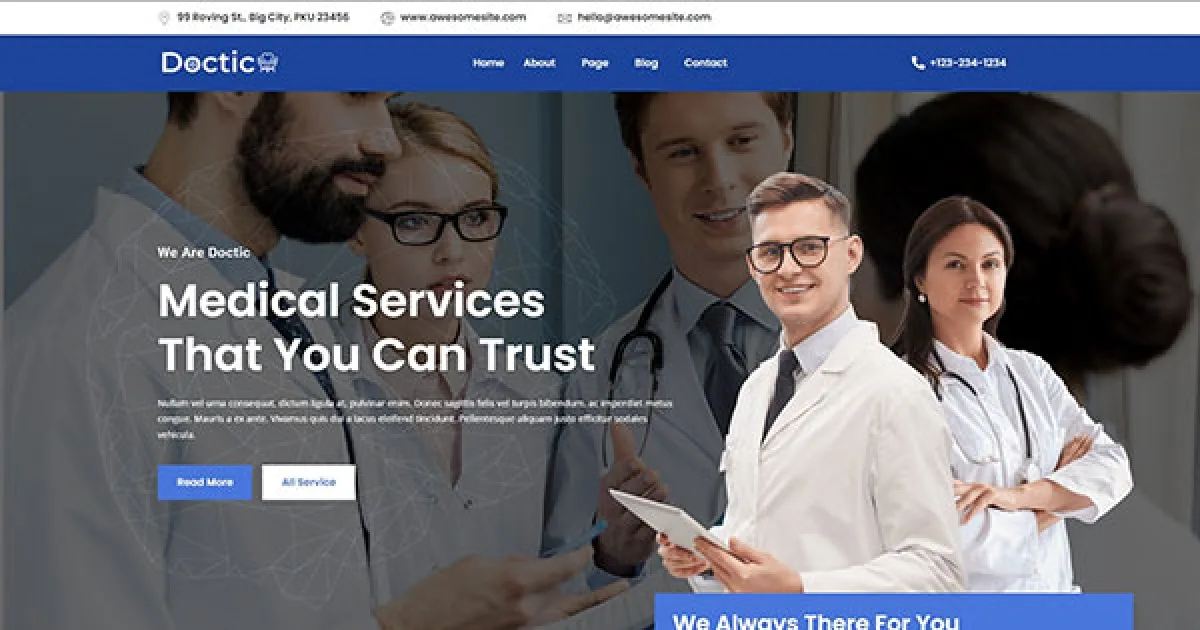 Doctic – Medical Elementor Template Kit