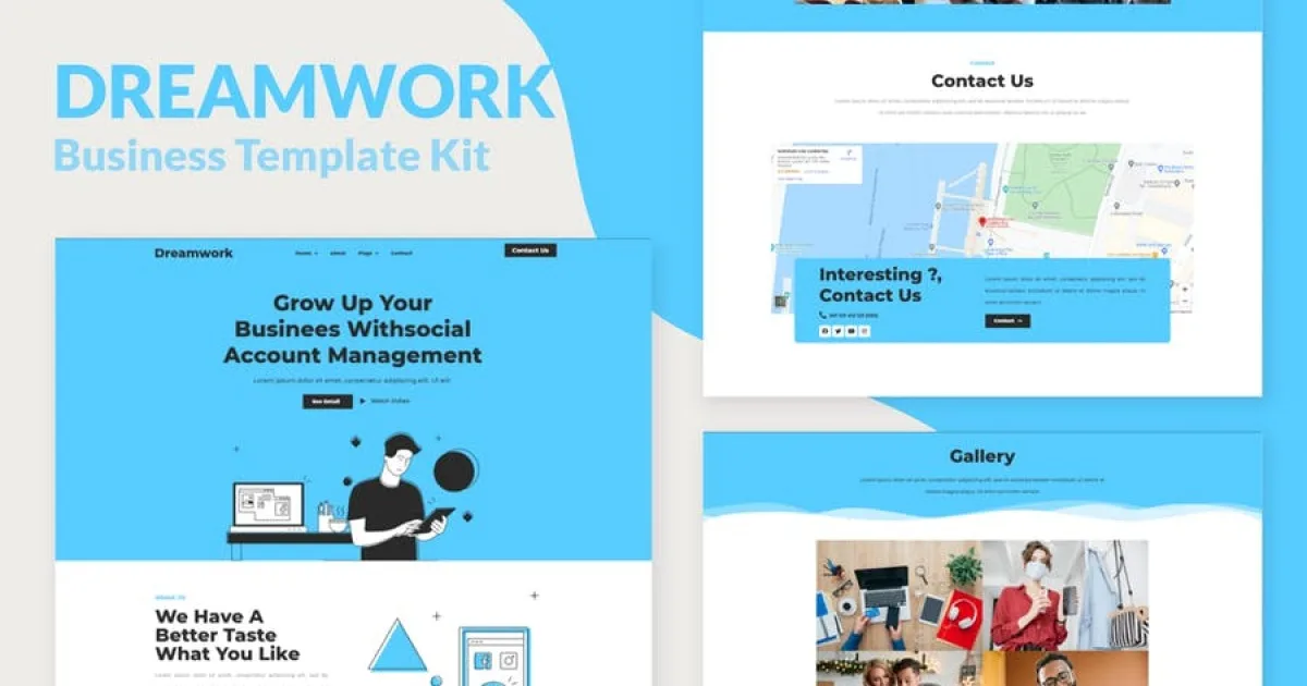 Dreamwork – Business Management Elementor Template Kit