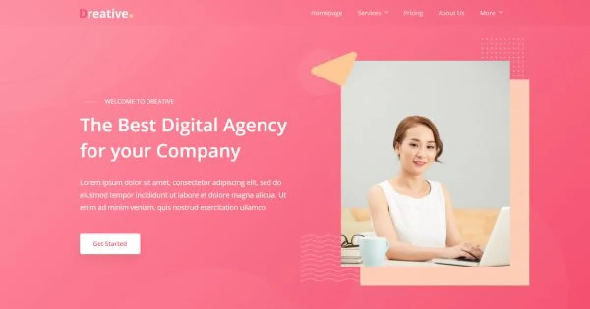 Dreative | Digital Agency Elementor Template Kit