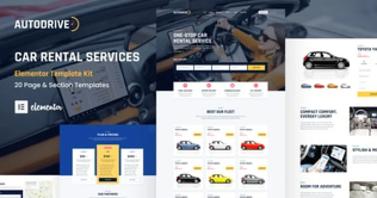 Drive Car Repair Auto Service Elementor Template