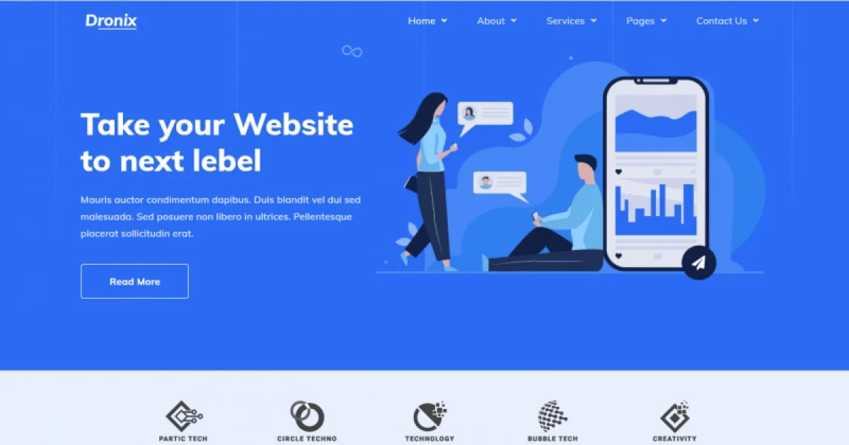 Dronix – SaaS & Startup Elementor Template Kit
