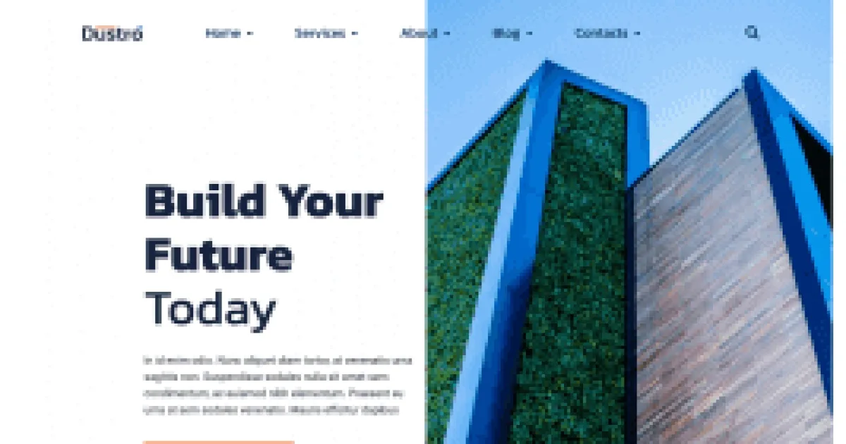 Dustro – Construction Company Elementor Template Kit