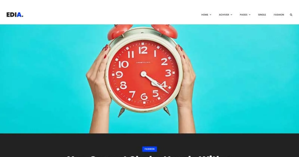 Edia – Blog & Magazine Elementor Template Kit