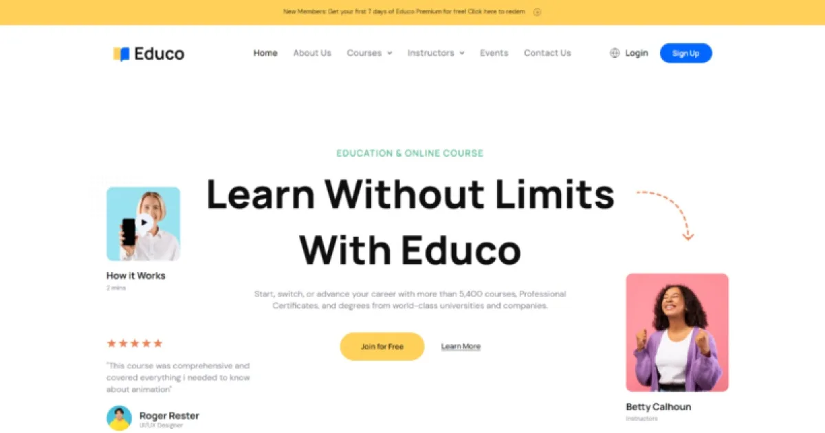 Educo – Education & Online Course Elementor Template Kit