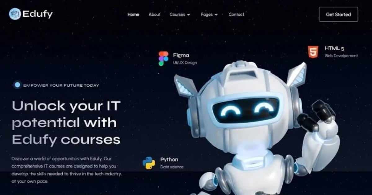 Edufy – IT Online Course & Education Elementor Template Kit