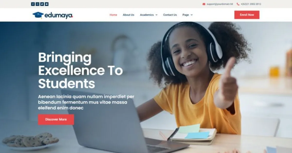Edumaya – Homeschool Elementor Template Kit