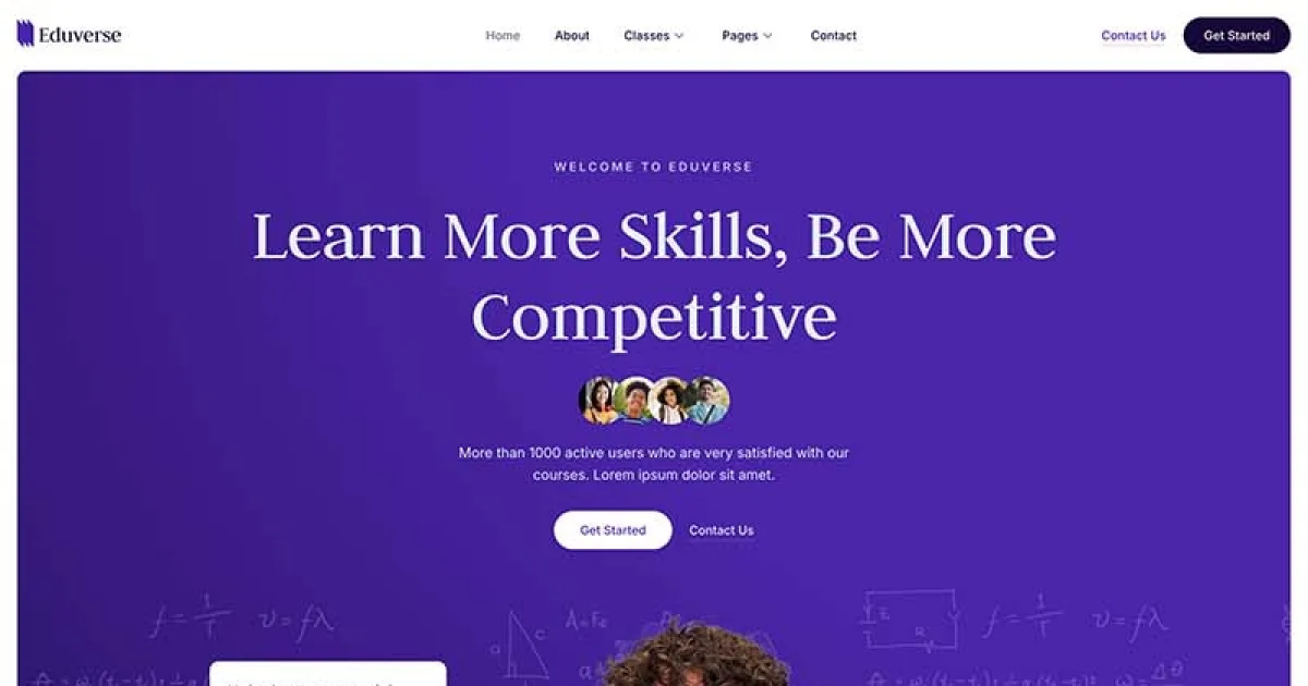 Eduverse – Online Tutor & Education Elementor Template Kit