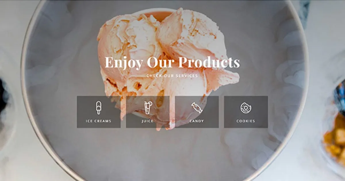Eis Ice Cream Elementor Template Kit