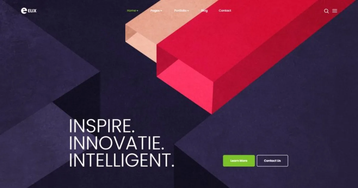Elix – Responsive Multipurpose Creative Business Template Kit