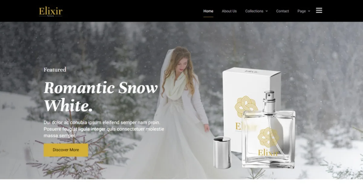 Elixir – Perfume Maker Elementor Template Kit