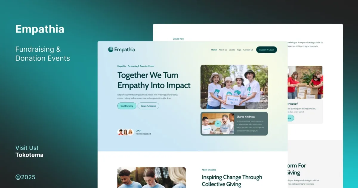 Empathia – Fundraising & Donation Events Website Elementor Template Kit