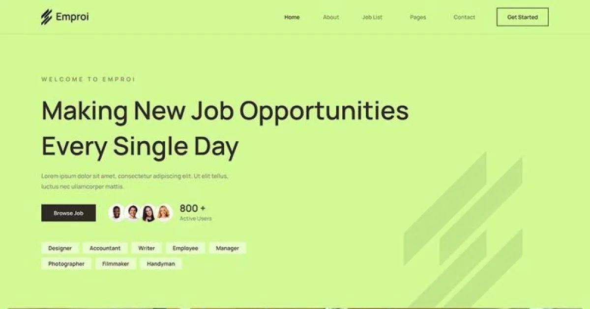 Emproi – Job Board & Career Hiring Elementor Template Kit