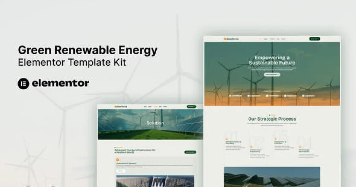 Enerforce – Green Renewable Energy Elementor Template Kit