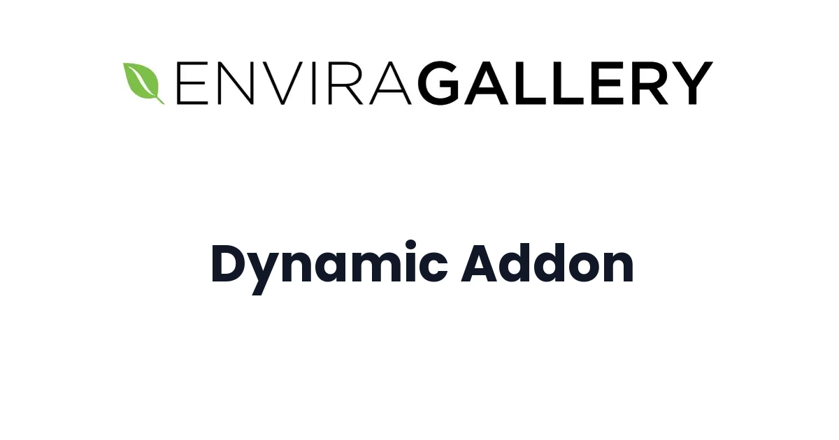 Envira Gallery Dynamic Addon