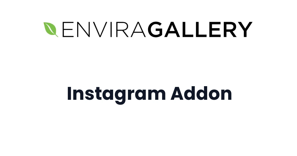 Envira Gallery Instagram Addon