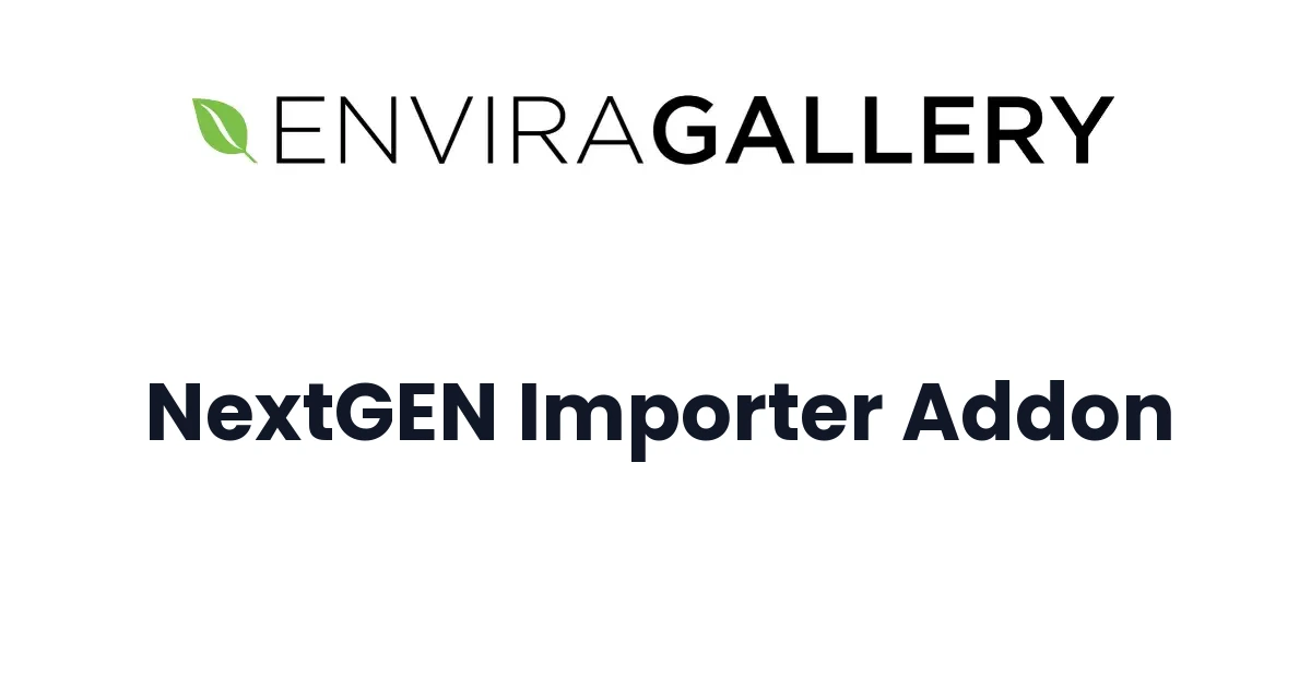 Envira Gallery NextGEN Importer Addon