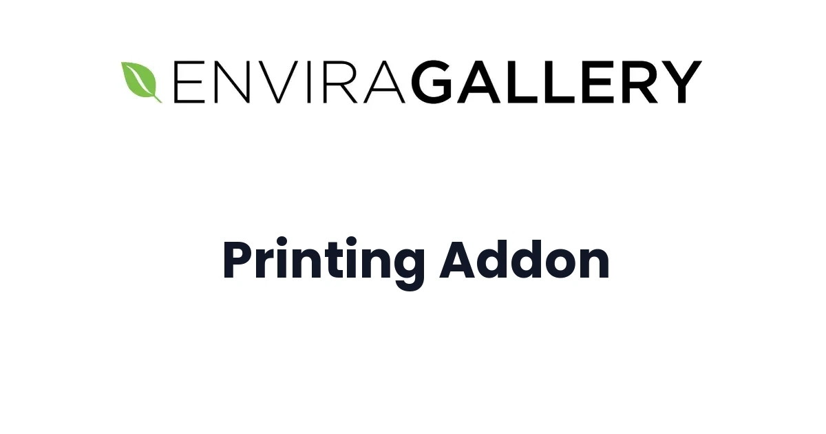 Envira Gallery Printing Addon