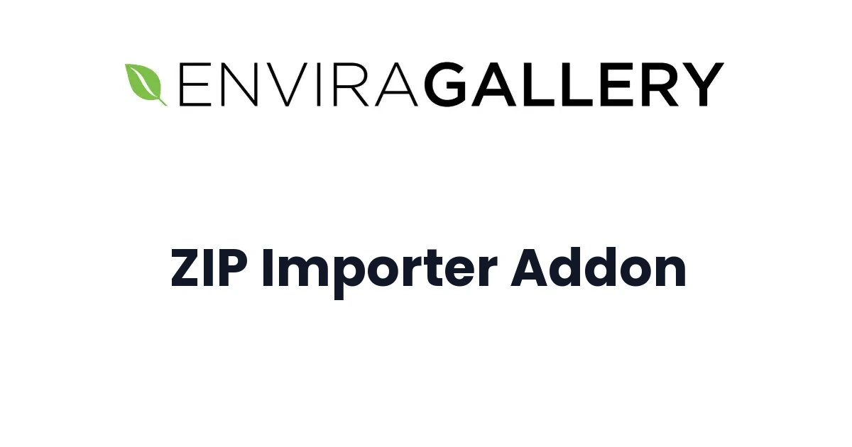 Envira Gallery ZIP Importer Addon
