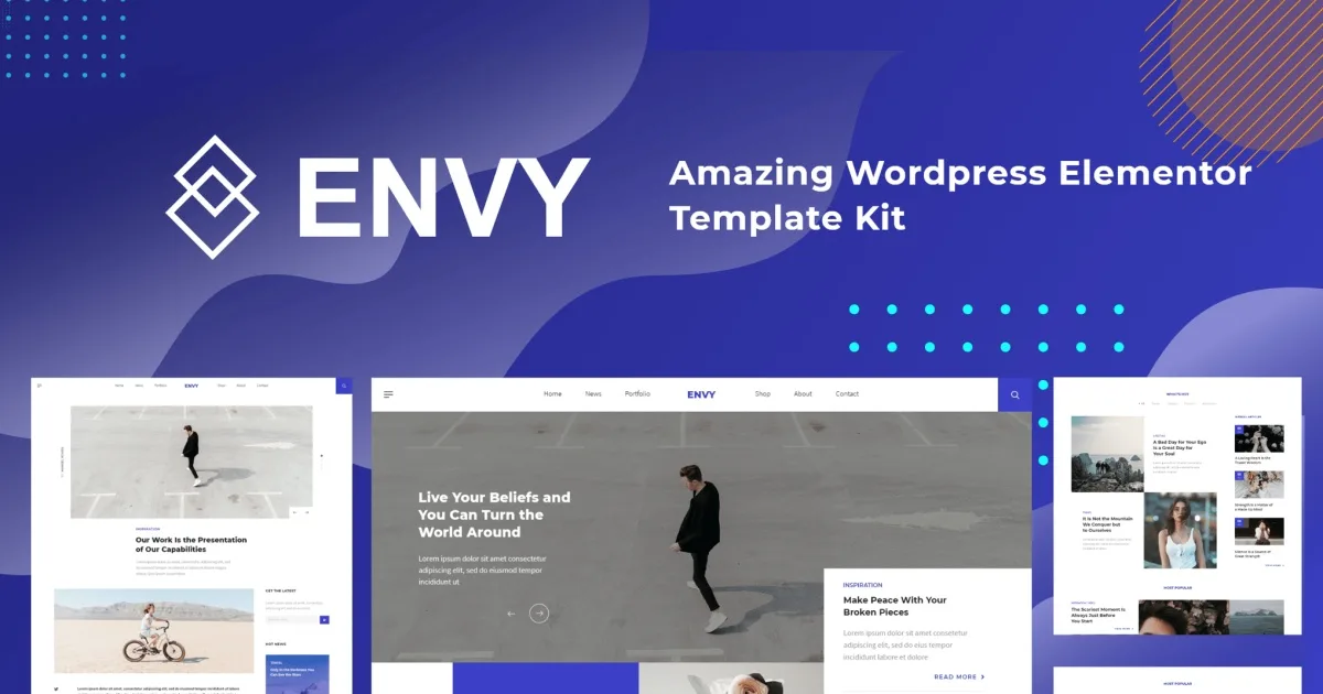 Envy – News Magazine Elementor Pro Template Kit