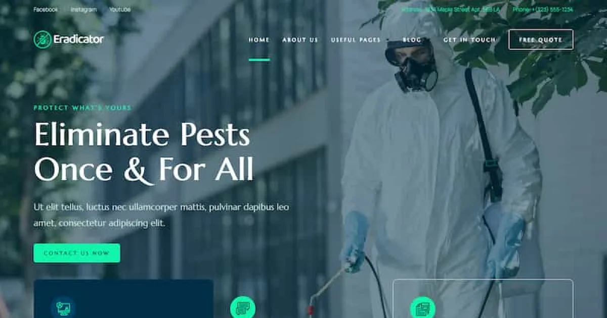 Eradicator – Pest Control Services Elementor Pro Template Kit