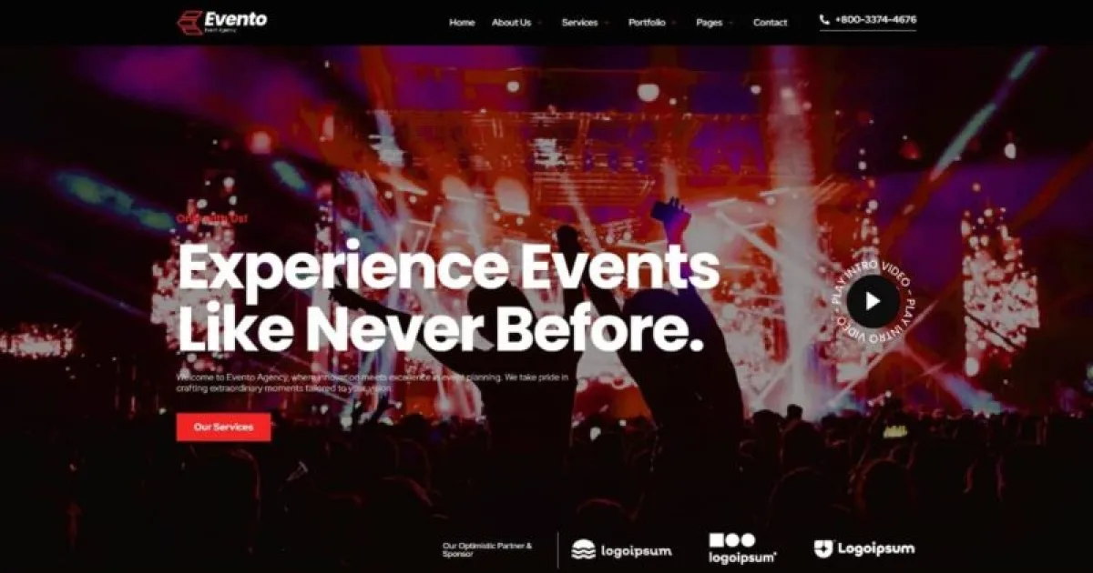 Evento – Event Agency Elementor Template Kit