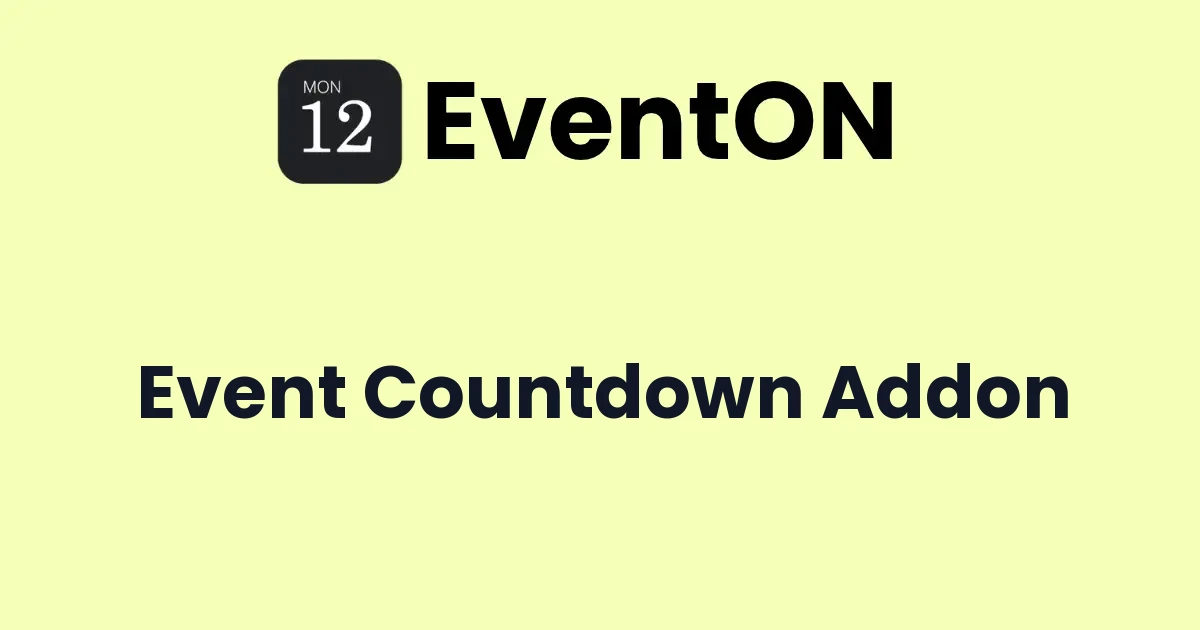 EventOn Event Countdown Addon